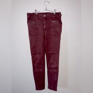 American Eagle Hi-Rise Maroon Pants - Size 8